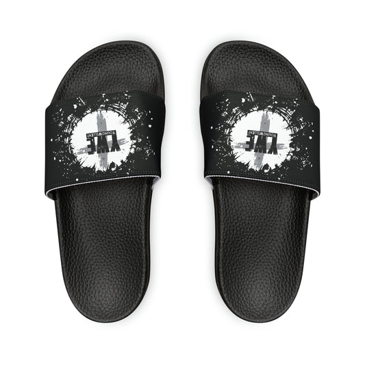 A - Son Of God:YWE Men's PU Slide Sandals